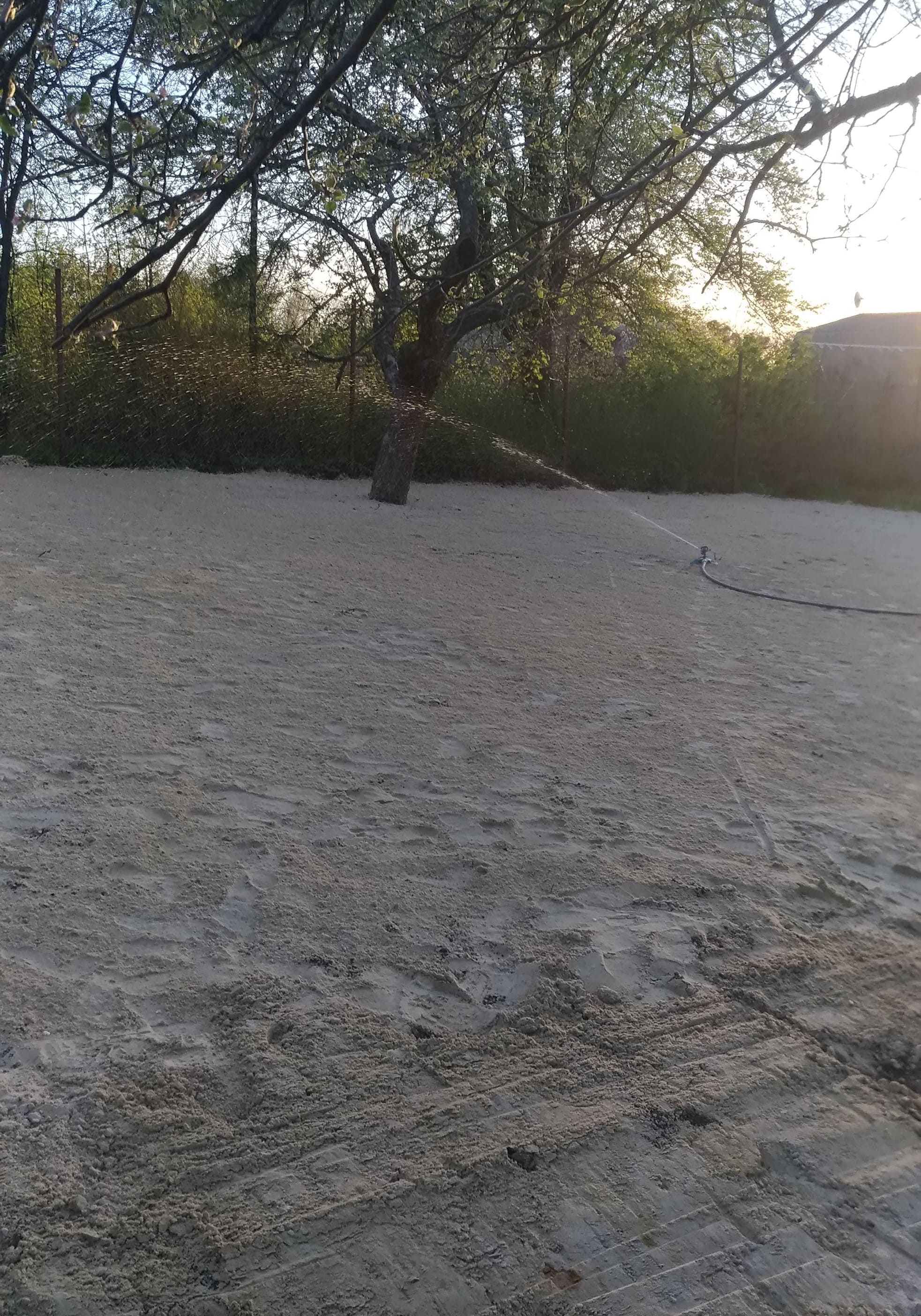 Полив роторными поливалками